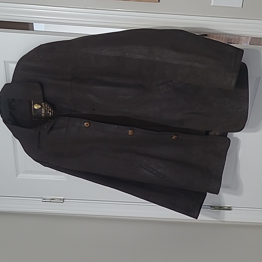 MICHELANGELO FIRENZE SUEDE LEATHER JACKET (VINTAGED)